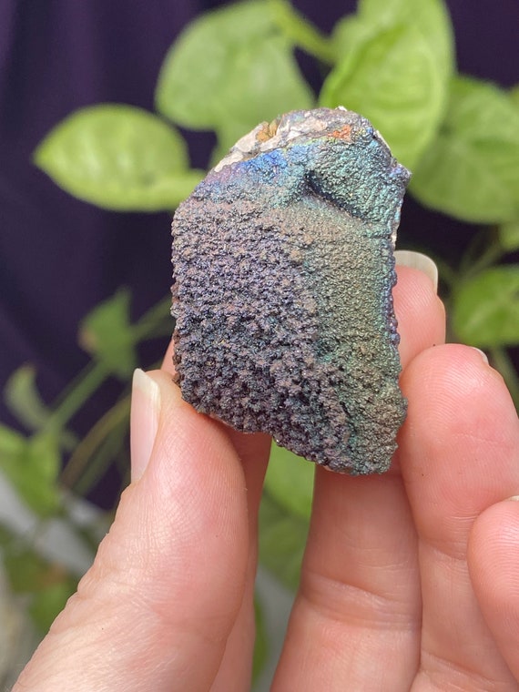 Colorful Graves Mountain Quartz with Iridescent Hematite