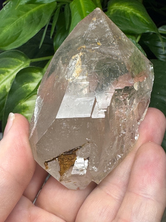 Hiddenite Quartz Crystal, Ex Terry Ledford Collection