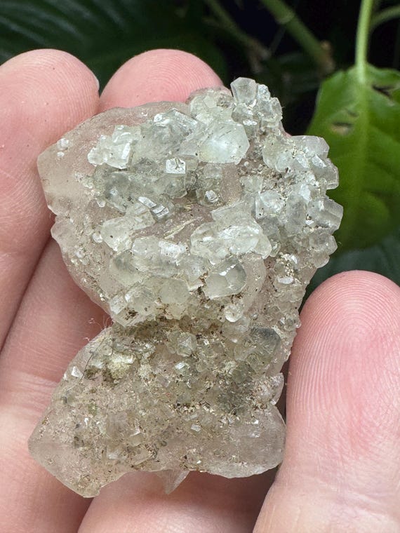 Quartz with Calcite~NAEM~Hiddenite, North Carolina~Ledford’s Minerals