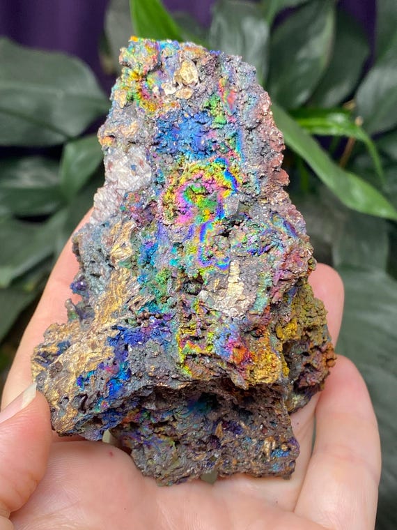 Super Colorful Graves Mountain Quartz with Rainbow Iridescent Hematite