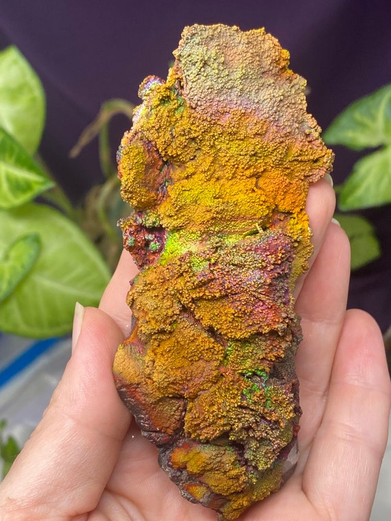 Colorful Graves Mountain Quartz with Rainbow Iridescent Hematite