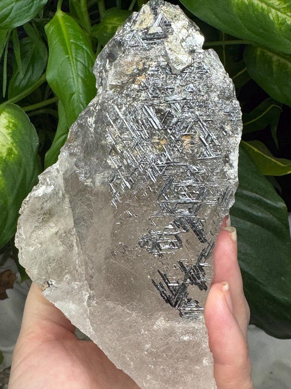 Quartz with Ruticulated Rutile~Hiddenite, North Carolina~Ex Terry Ledford~Ledford’s Minerals