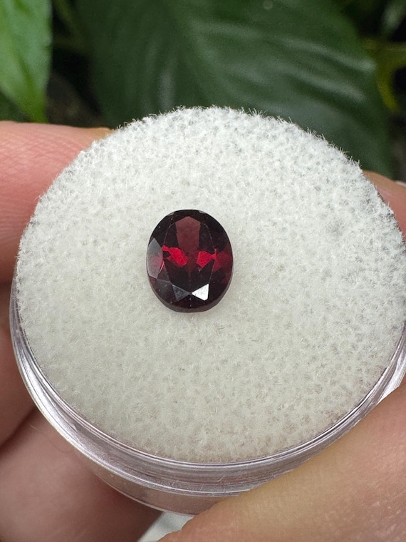 Oval Garnet Gemstone~Crystalline Dream Minerals~Ledfords Minerals