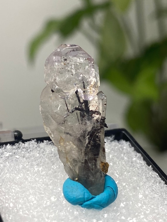 Quartz with Amethyst and Rutile Thumbnail