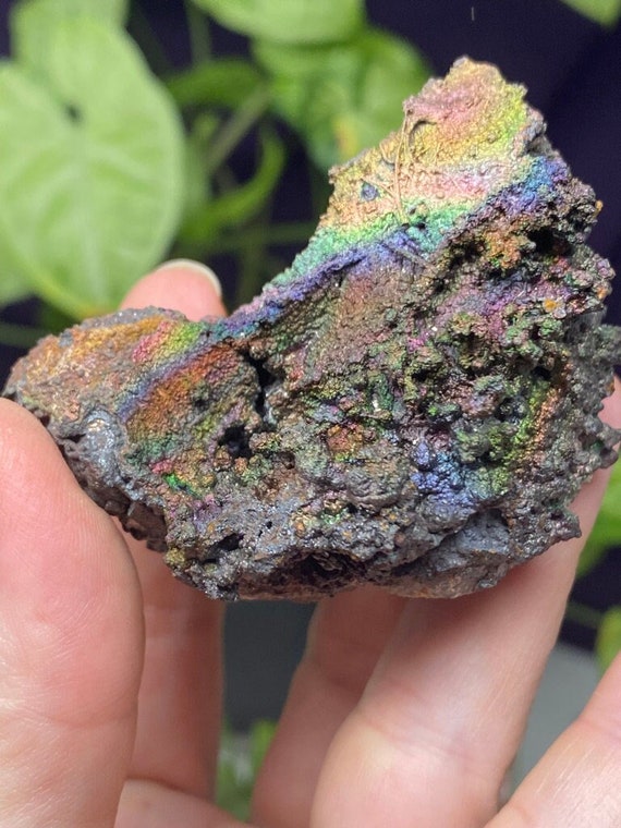 Colorful Graves Mountain Quartz with Iridescent Hematite