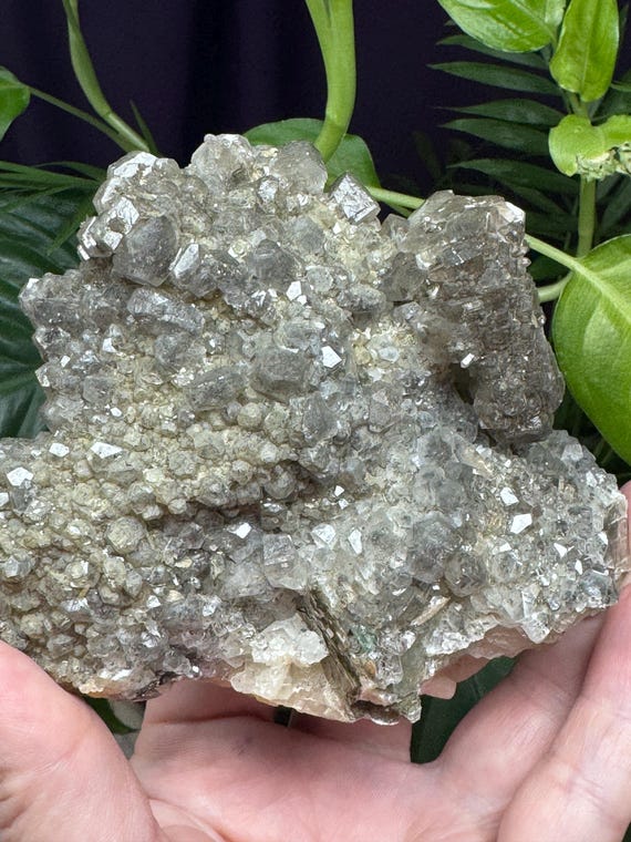 Calcite Cluster with Chalcopyrite Inclusions, Mica and Emerald~Ledford’s Minerals