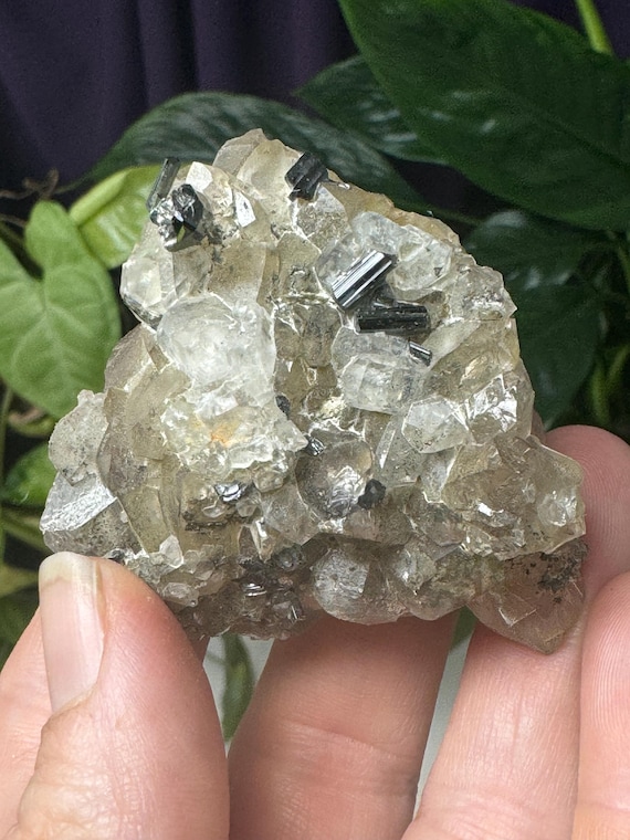 Quartz and Calcite with Rutile ~North American Emerald Mine~Hiddenite, NC~Ex Terry Ledford Collection~Nature Made Goods~Ledford's Minerals