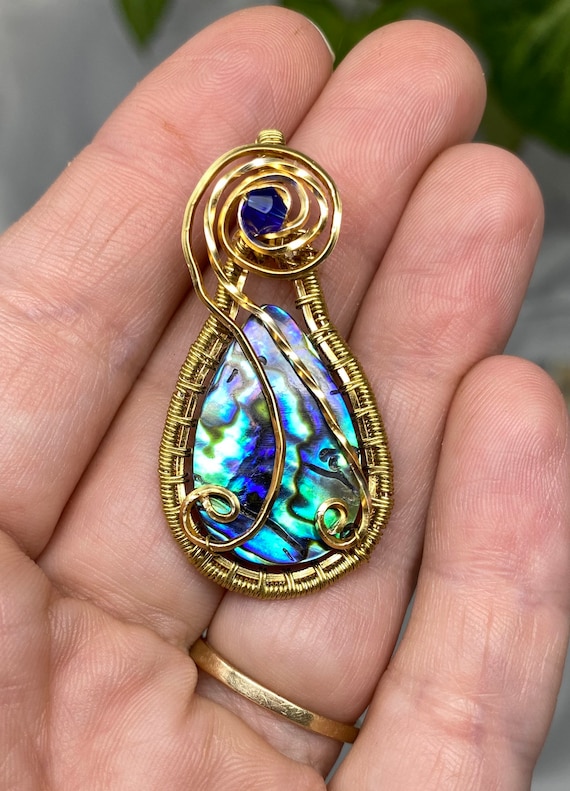 Abalone Shell Wire Wrapped Wonders Pendant