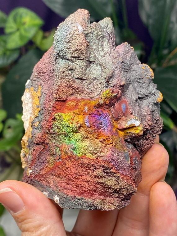 Colorful Graves Mountain Quartz with Rainbow Iridescent Hematite~Ex Terry Ledford Collection~Nature Made Goods~Ledford's Minerals