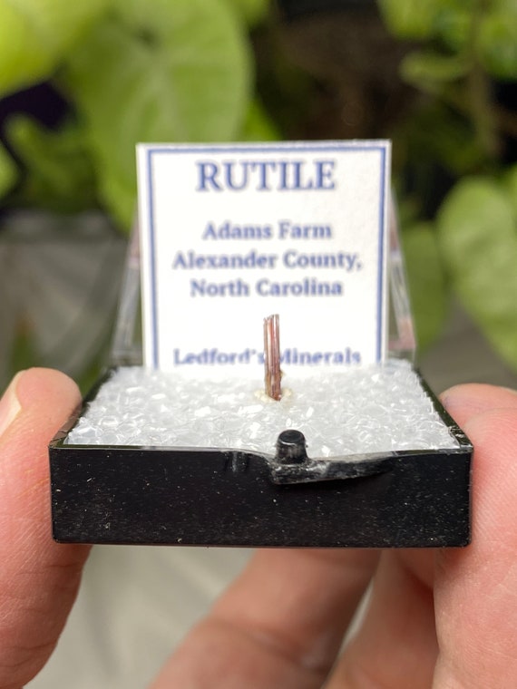 Adams Farm Red Rutile from Hiddenite NC