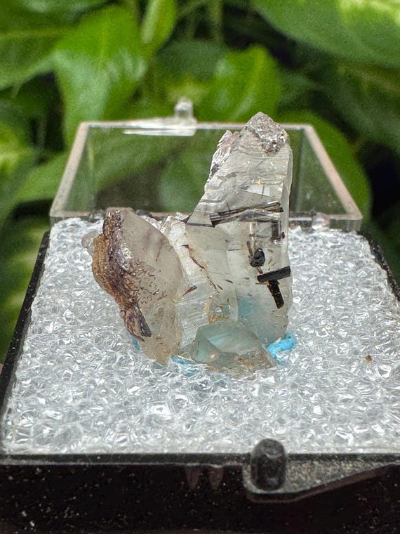 North Carolina Quartz with Rutile Thumbnail ~North American Emerald Mine~Hiddenite North Carolina~Ledford’s Minerals