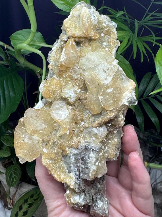 Calcite, Rutile, and Mica~NAEM~Hiddenite, North Carolina~Ledford’s Minerals