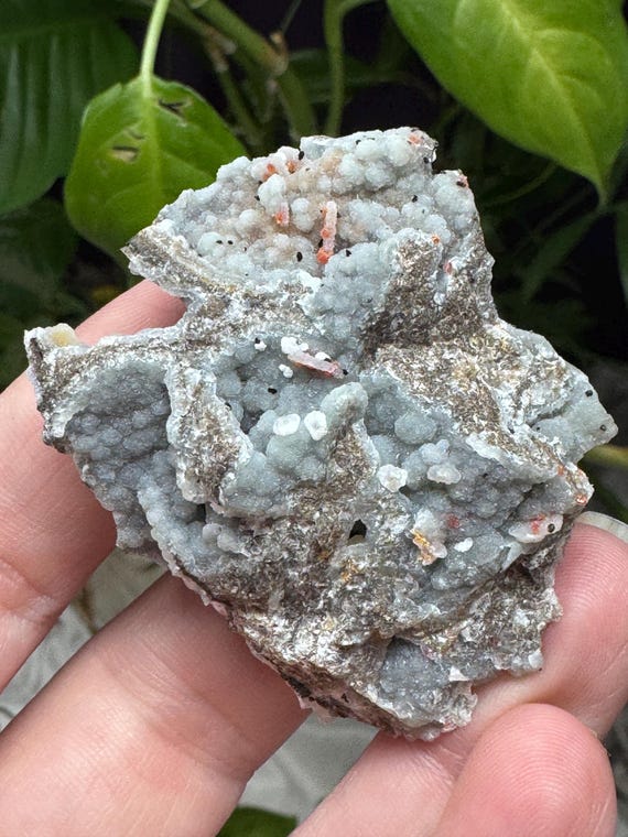 Wulfenite, Declosite, and Quartz after Wulfenite Pseudomorph on Chalcedony~The Finch Mine, Gila County, Arizona~Ledford’s Minerals