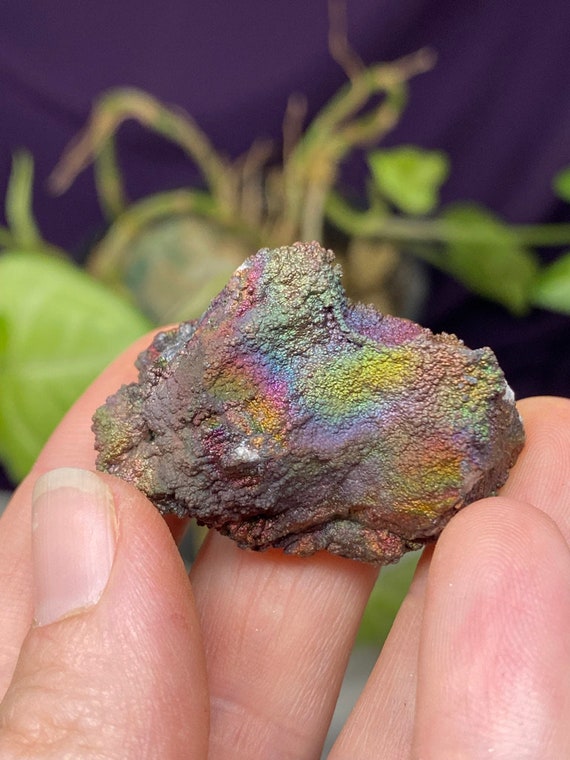 Colorful Graves Mountain Quartz with Iridescent Hematite