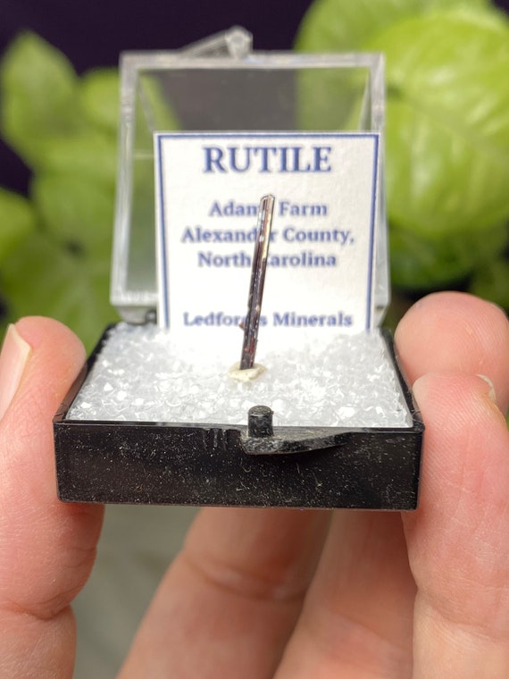 Adams Farm Red Rutile from Hiddenite NC