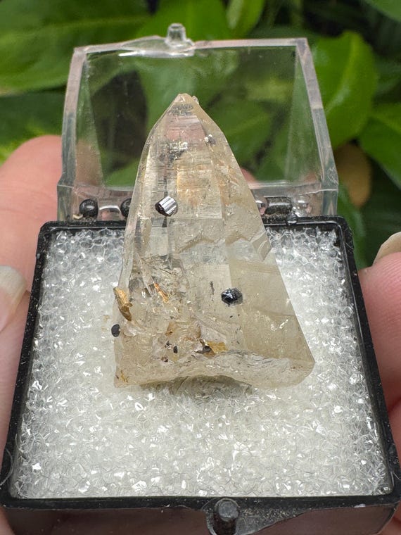North Carolina Quartz with Rutile Thumbnail ~North American Emerald Mine~Hiddenite North Carolina~Ledford’s Minerals