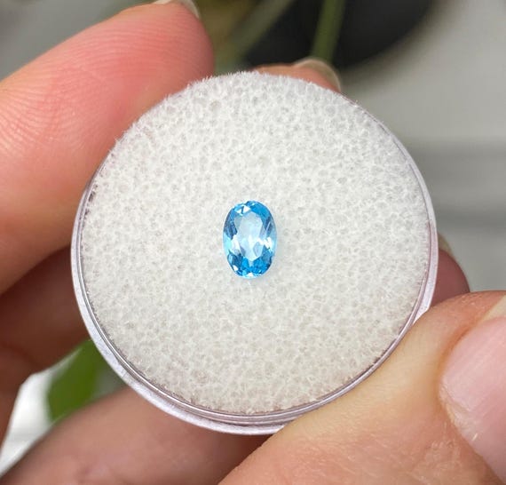 Beautiful Oval Aquamarine Gemstone~Nature Made Goods~Ledford's Minerals