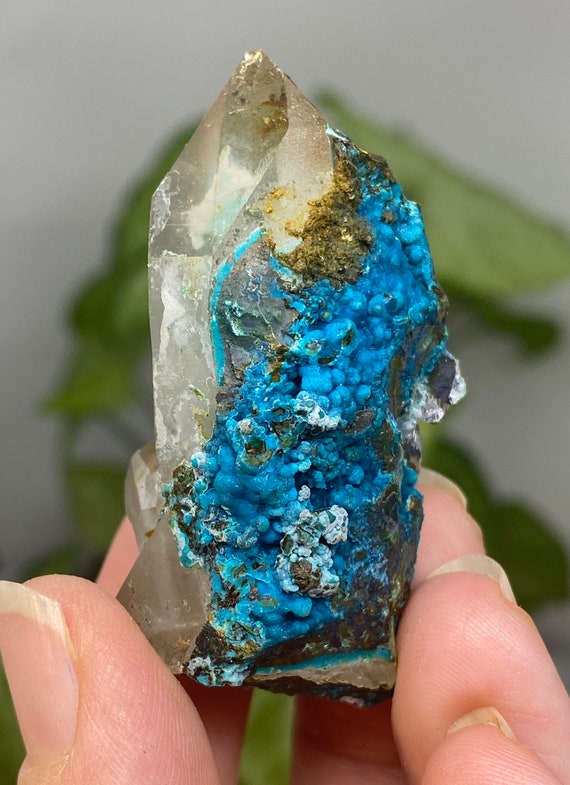 Vibrant Quartz With Chrysocolla, Peru