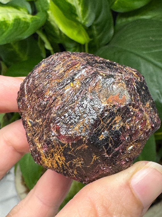 Large Almandine Garnet~Twilley’s Mine~Ledfords Mineral Collection~Nature Made Goods