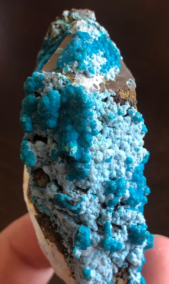 Chrysocolla on Quartz