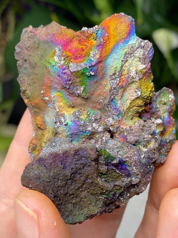 Graves Mountain Quartz with Rainbow Iridescent Hematite~Ex Terry Ledford Collection~Nature Made Goods~Ledford's Minerals