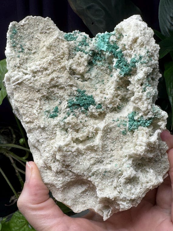 Malachite on Quartz~Tsumeb, Namibia~Ledford’s Minerals~Old finds