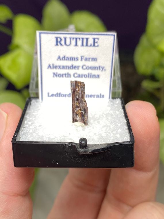 Adams Farm Red Rutile from Hiddenite NC