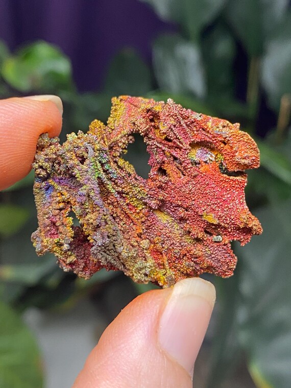 Graves Mountain Turgite with Rainbow Iridescent Hematite Stalactites
