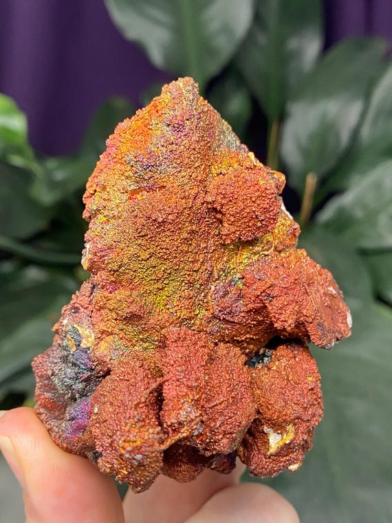 Graves Mountain Quartz with Rainbow Iridescent Hematite