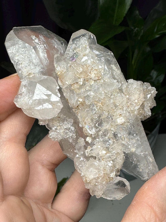 Beautiful Double Terminated Tabby Quartz Cluster~Arkansas ~Ledford’s Minerals~Ex Terry Ledford