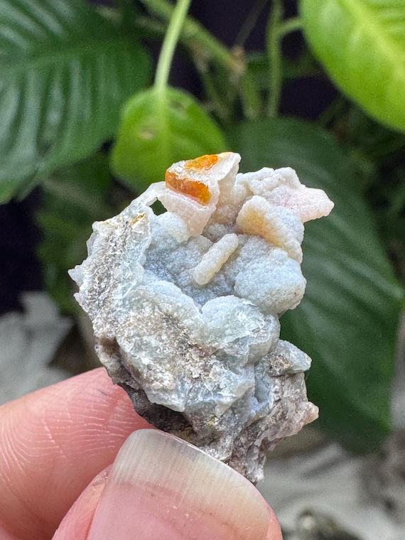 Quartz after Wulfenite Pseudomorph on Chalcedony~The Finch Mine, Gila County, Arizona~Ledford’s Minerals