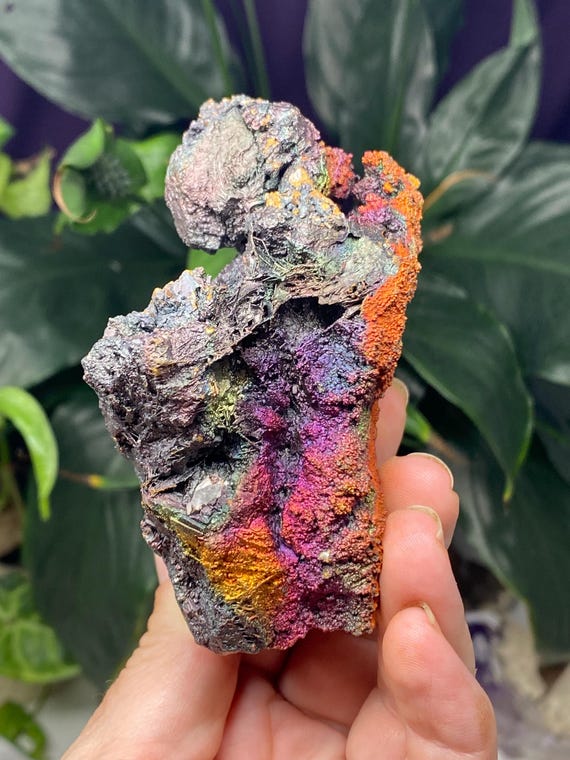 Vibrant Quartz with Rainbow Iridescent Hematite~Graves Mountain~Lincoln County, GA~Ex Terry Ledford Collection~Ledford's Minerals