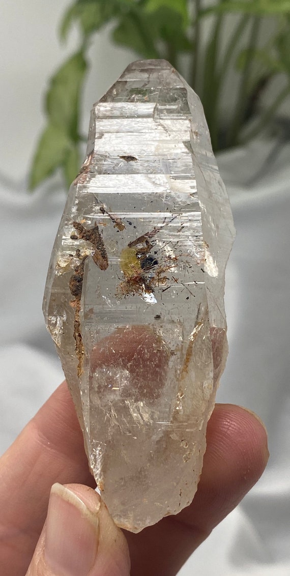 North Carolina Quartz with Red Rutile Inclusions