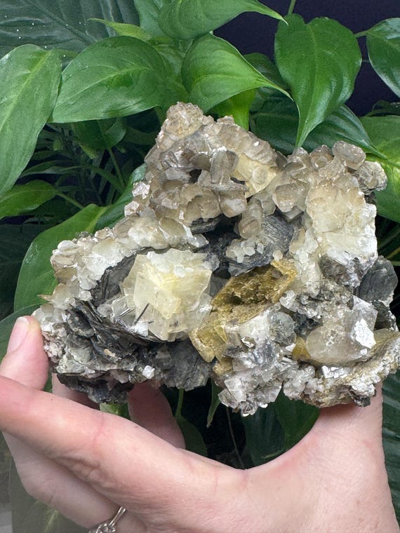 Aesthetic Calcite, Siderite, and Quartz with Rutile~Hiddenite, North Carolina~Ex Terry Ledford~Ledford’s Minerals