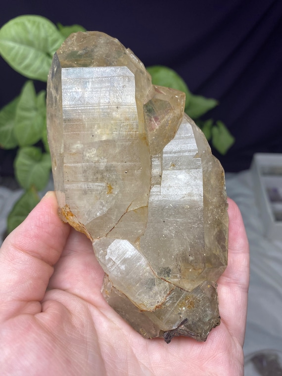 Hiddenite NC Quartz Cluster with Rutile and Green Mica