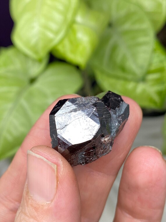 Lustrous Georgia Graves Mountain Rutile Cluster with Iridescent Hematite