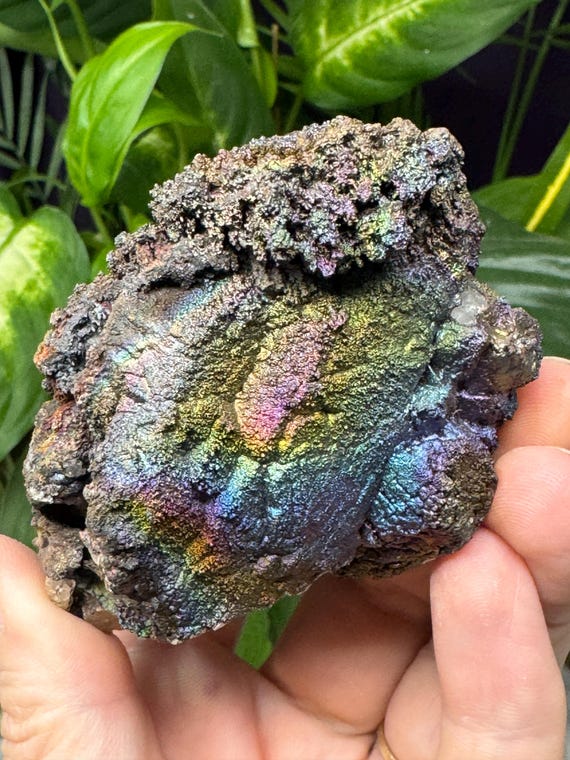 Colorful Graves Mountain Quartz with Iridescent Hematite~Ex Terry Ledford Collection~Nature Made Goods~Ledford's Minerals