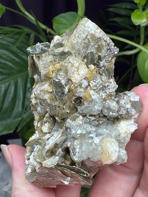 Siderite, Calcite and Mica with Rutile~NAEM~Hiddenite, North Carolina~Ledford’s Minerals