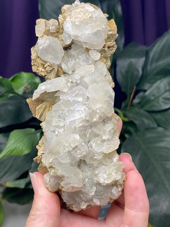 North Carolina UV Reactive Calcite Cluster with Mica Ex Terry Ledford