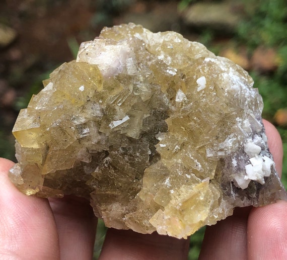 Yellow Fluorite with Dolomite