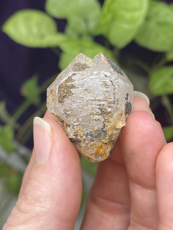 Colorful Graves Mountain Quartz with Iridescent Hematite