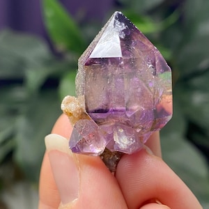 Zimbabwe Amethyst Cluster with Red Hematite Inclusions