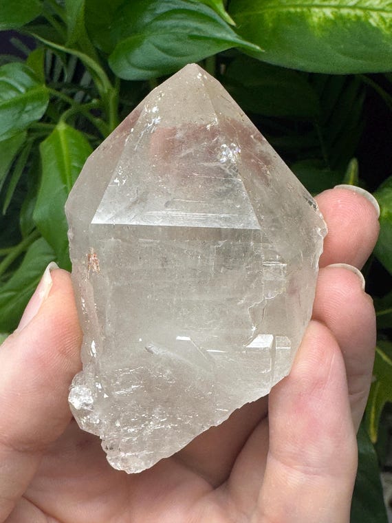 Hiddenite Quartz Crystal, Ex Terry Ledford Collection