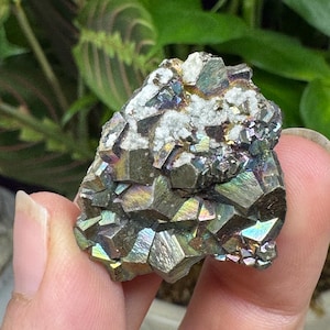 RARE Lustrous Pyrite Cluster with Calcite~Huston Mine~ Pasco Dept Peru~Ledford’s Minerals~Nature Made Goods