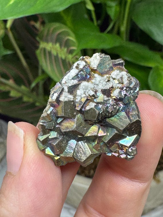 RARE Lustrous Pyrite Cluster with Calcite~Huston Mine~ Pasco Dept Peru~Ledford’s Minerals~Nature Made Goods
