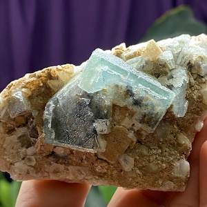 Brandberg blauw/groen fluoriet