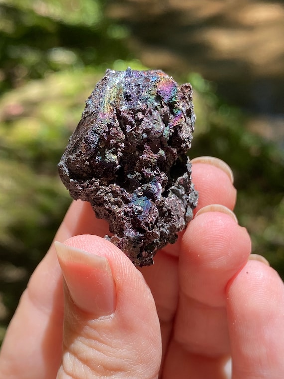 Aesthetic Graves Mountain Rutile with Rainbow Iridescent Hematite