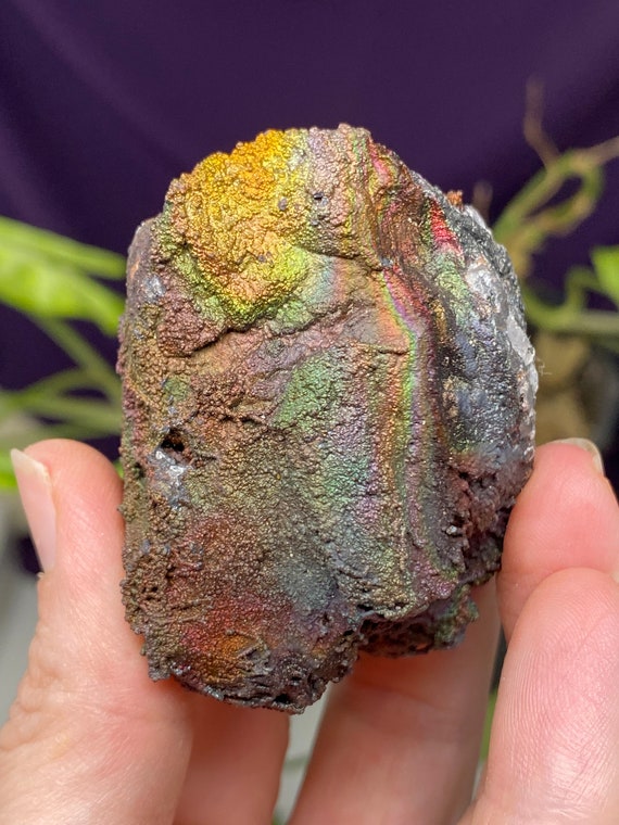 Colorful Graves Mountain Quartz with Iridescent Hematite