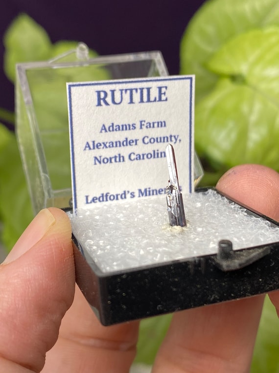 Adams Farm Red Rutile from Hiddenite NC