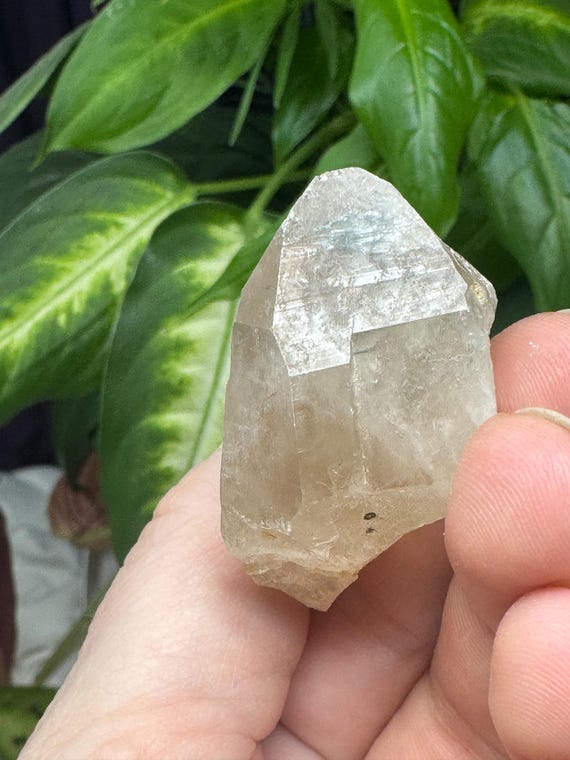 Hiddenite Quartz Crystal, Ex Terry Ledford Collection